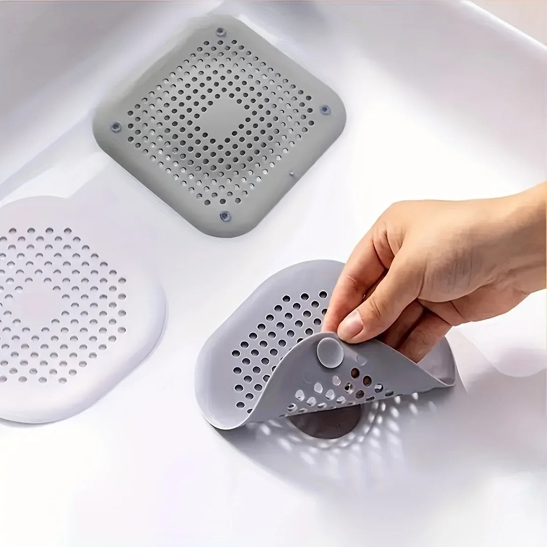 Drain Hair Catcher Tool – Anti-Clog Sink & Shower Strainer for Bathroom Drain Protection