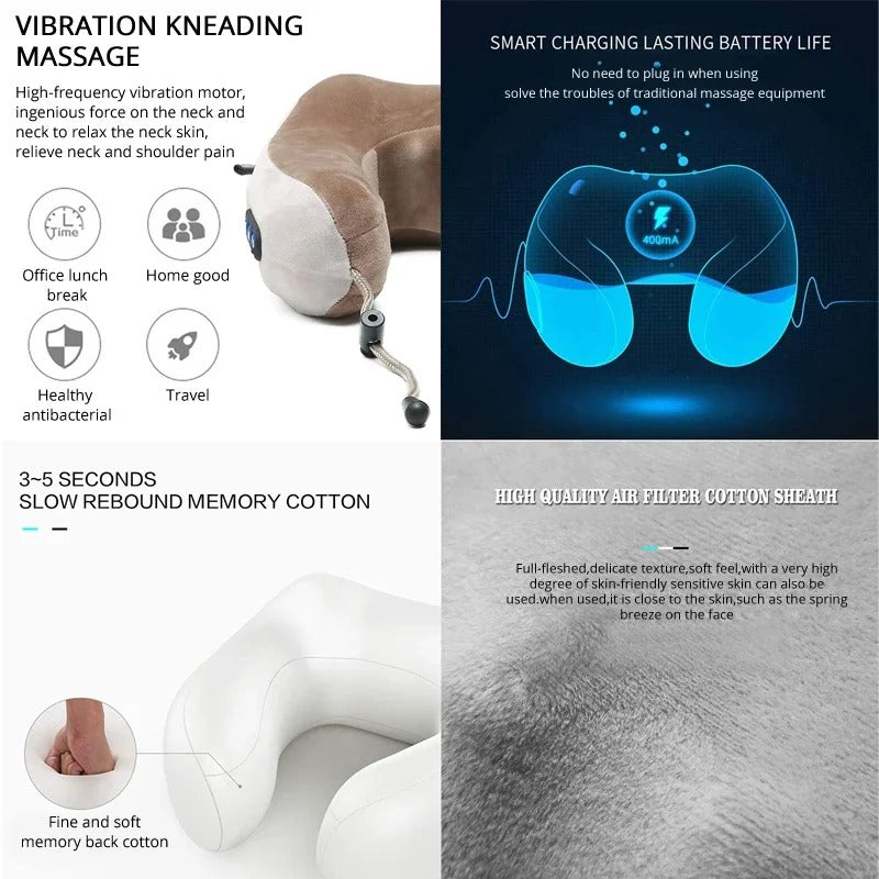 Neck Massager Pillow – Electric Cushion for Daily Neck Relaxation & Comfort